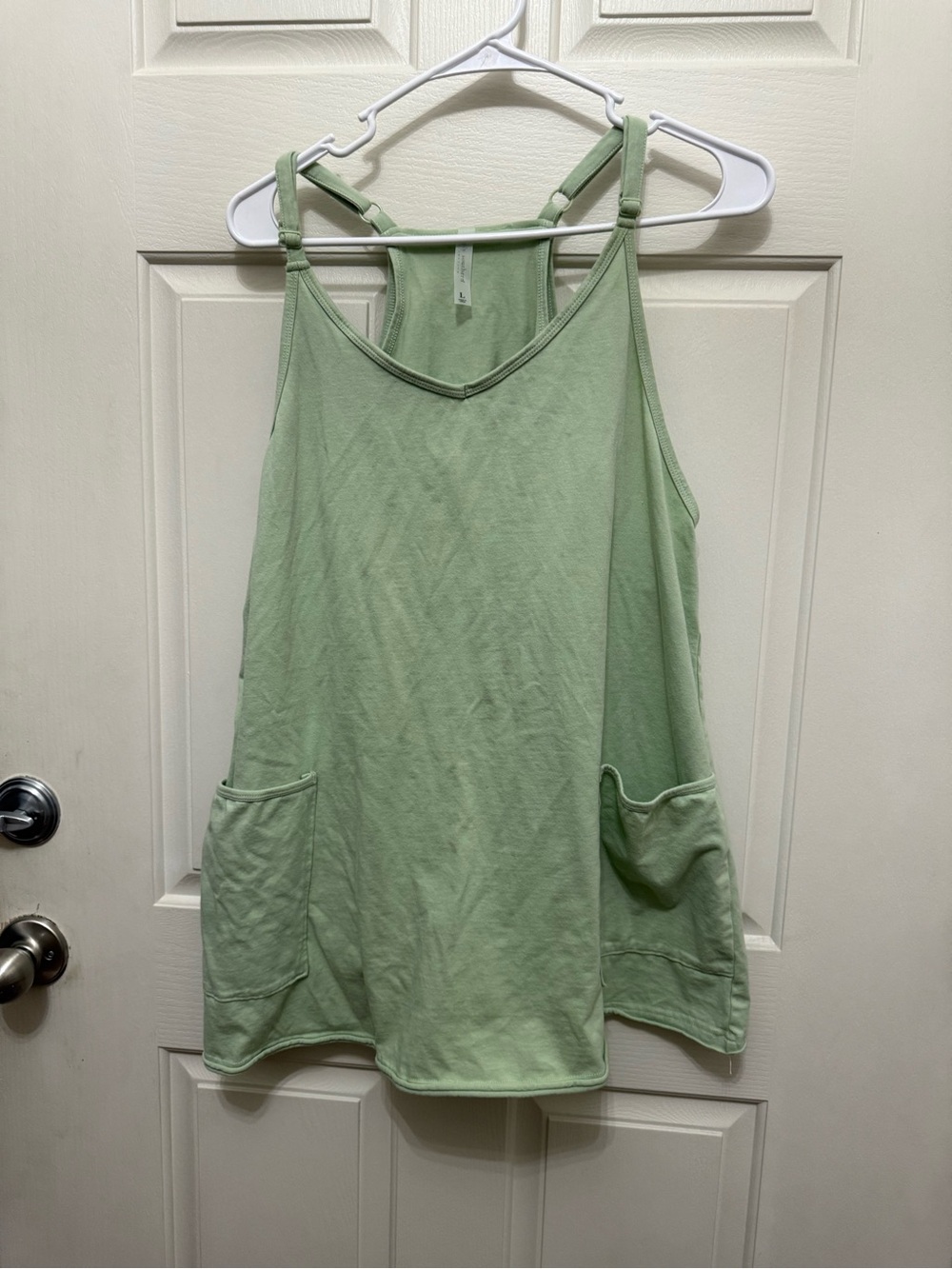 Simply Southern Sage Green Pocket Tank Dress